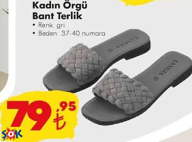 KADIN ÖRGÜ BANT TERLİK